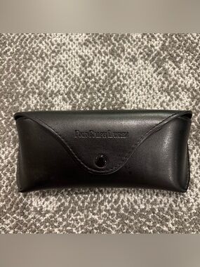 Polo Ralph Lauren Leather Sunglasses Case W/Microfiber Towelette